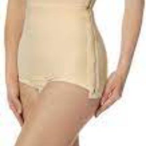 VEUC High-waisted Side zipper Compression Shapewear with Shirred Booty Detailing